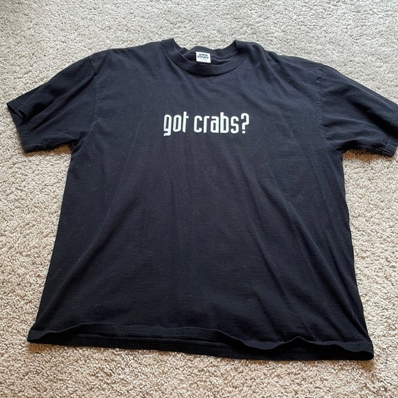 Joe’s Crab Shack XL vintage black and white slogan tee - Picture 2 of 8